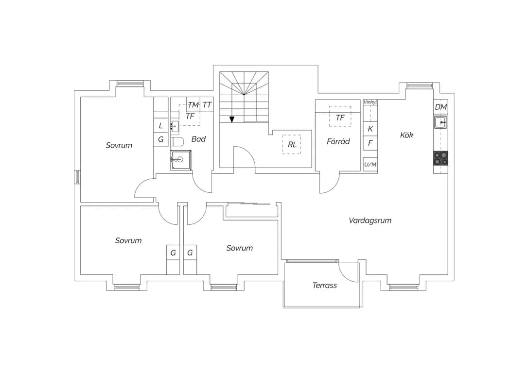 Floor plan for Fotbollsvägen 4A