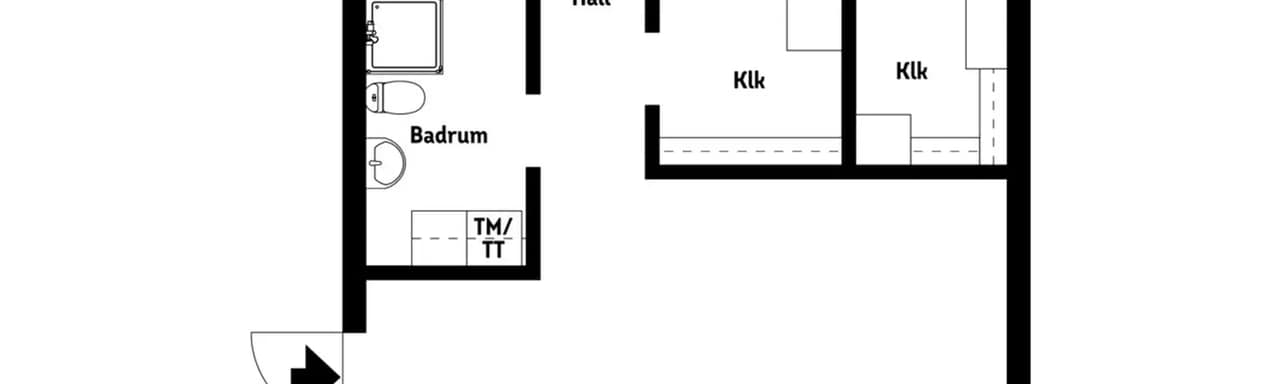 Floor plan for Studievägen 31