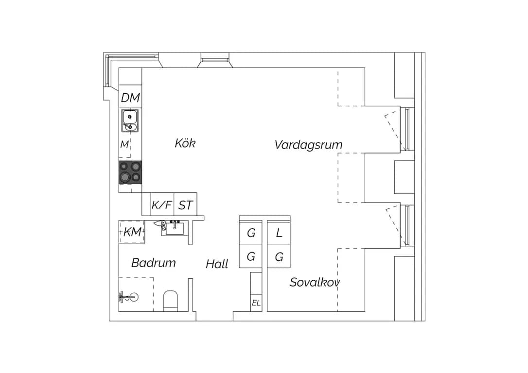 Floor plan for Litteraturgatan 206