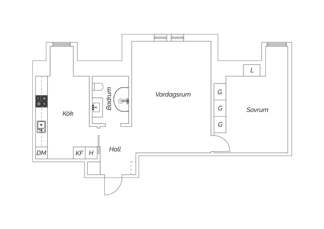 Planritning för Stagnellsgatan 9