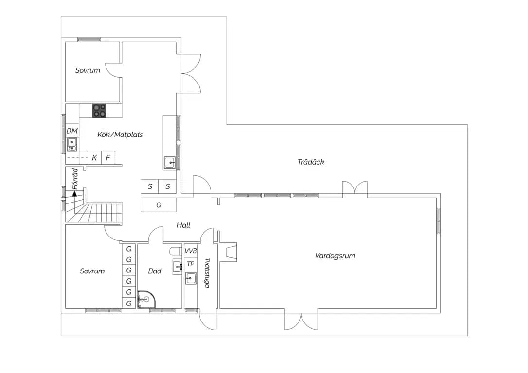 Planritning för Gamla Särövägen 249