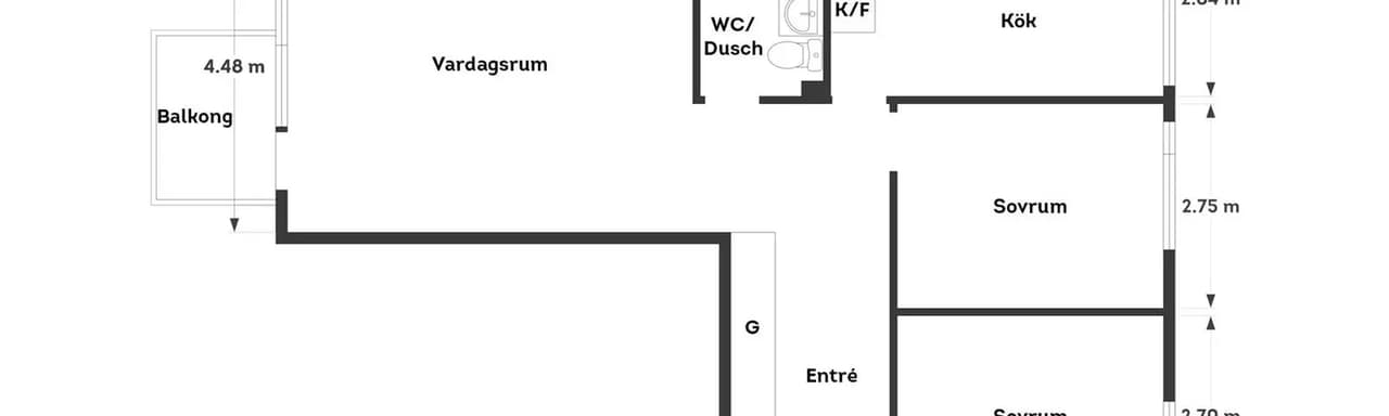 Floor plan for Önskevädersgatan 31