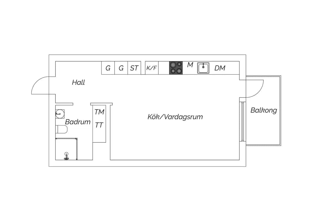 Planritning för Knopgränd 3D