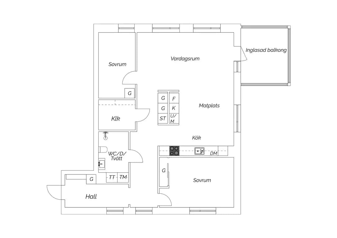 Planritning för Mölndalsvägen 69A