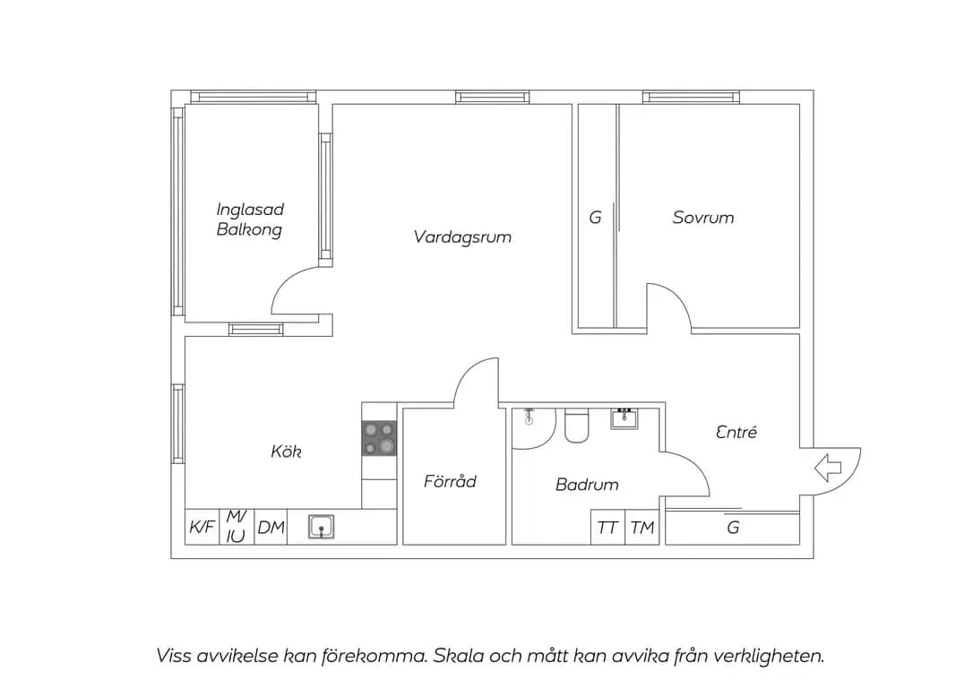 Planritning för Övre Villagatan 48