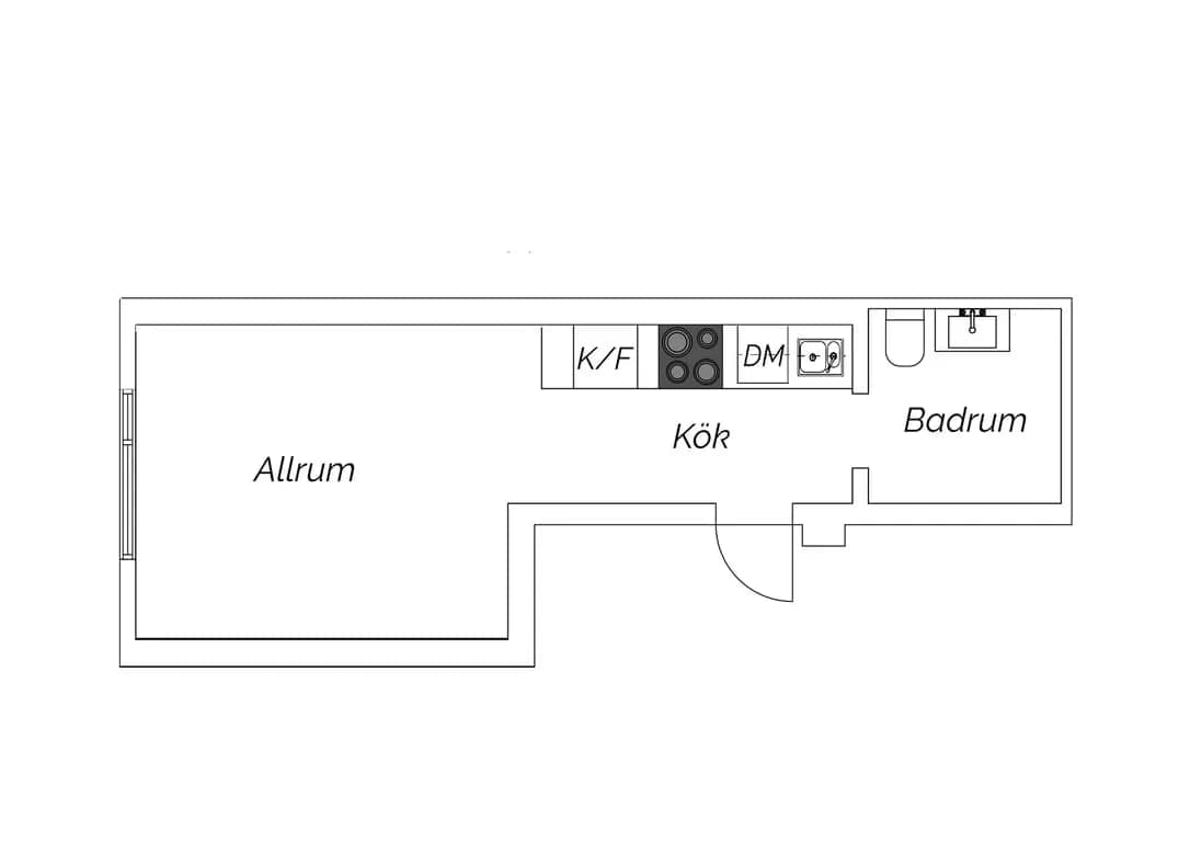 Floor plan for Nybohovsbacken 63