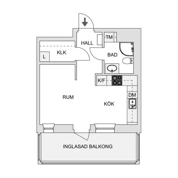 Floor plan for Ostindiefararen 19
