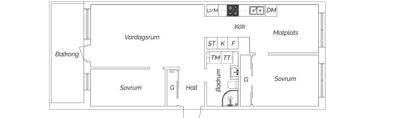 Floor plan for Blåsebergavägen 29