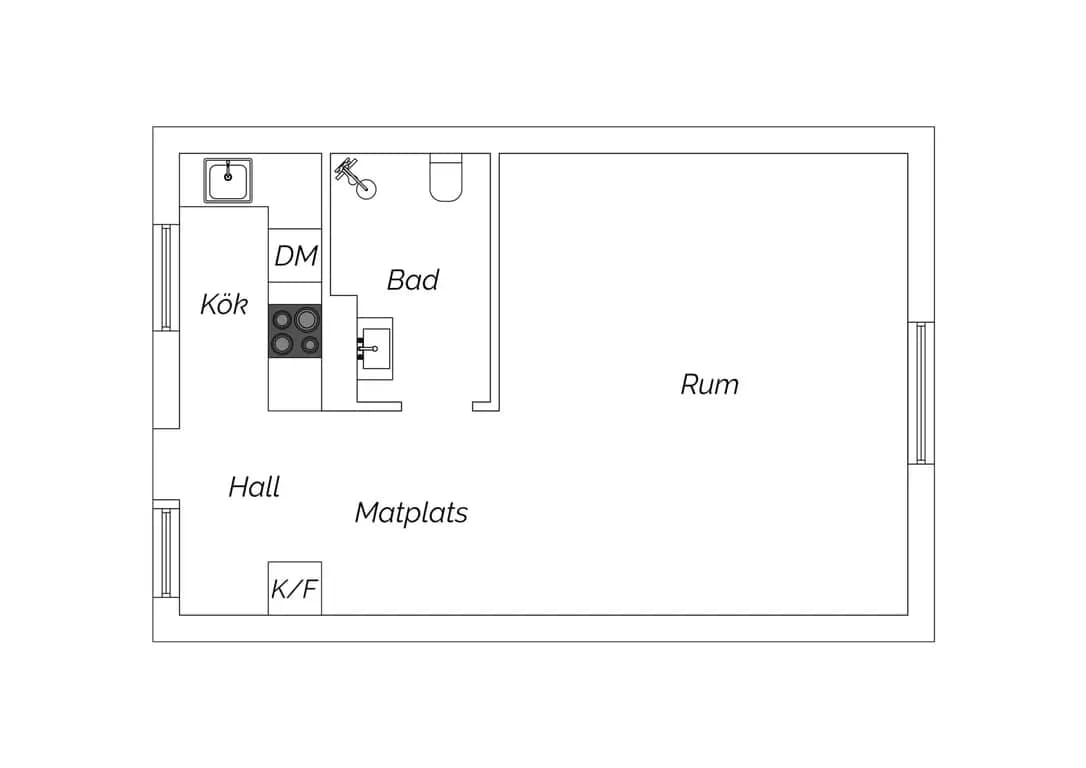 Floor plan for Tidaholmsvägen 32