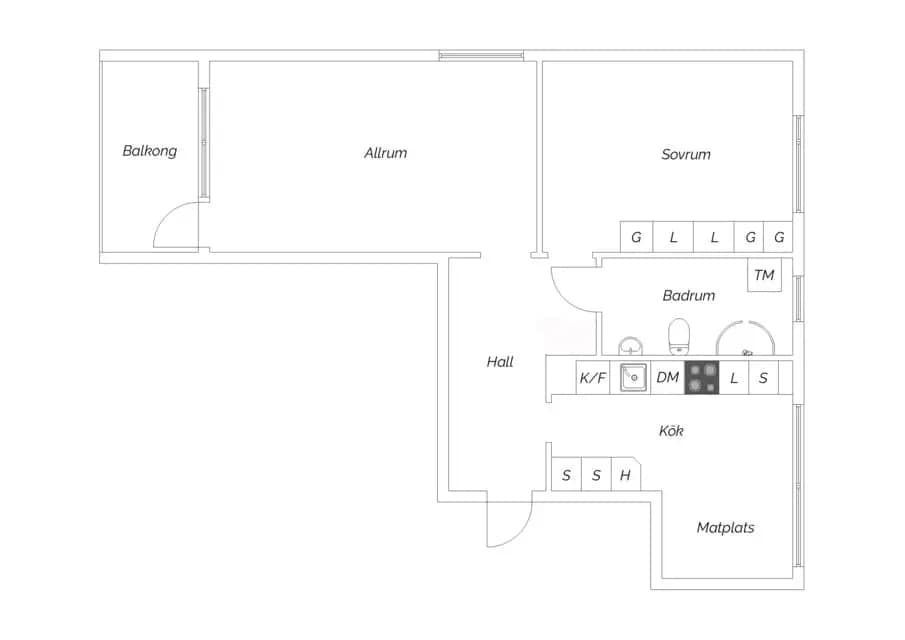 Planritning för Forsvägen 7