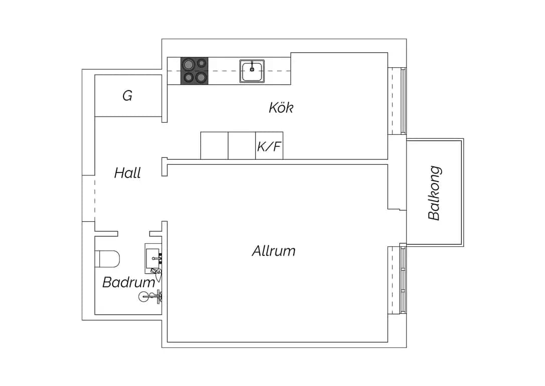 Planritning för Grundbogatan 5C