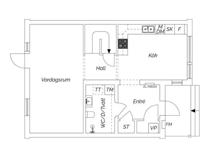 Planritning för Riavägen 72