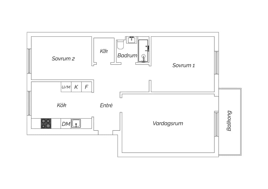 Floor plan for Syréngatan 11