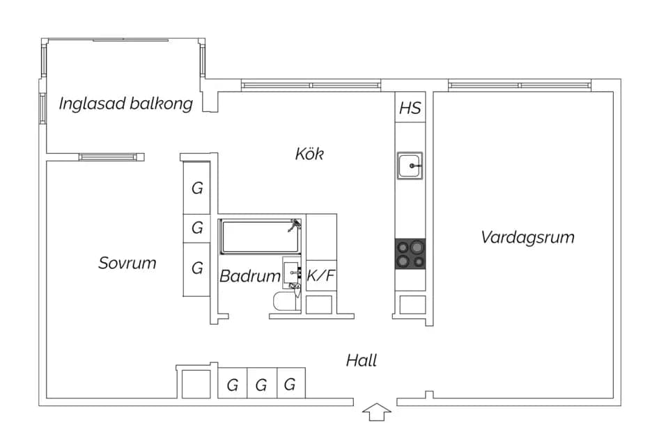 Floor plan for Konsultgatan 9