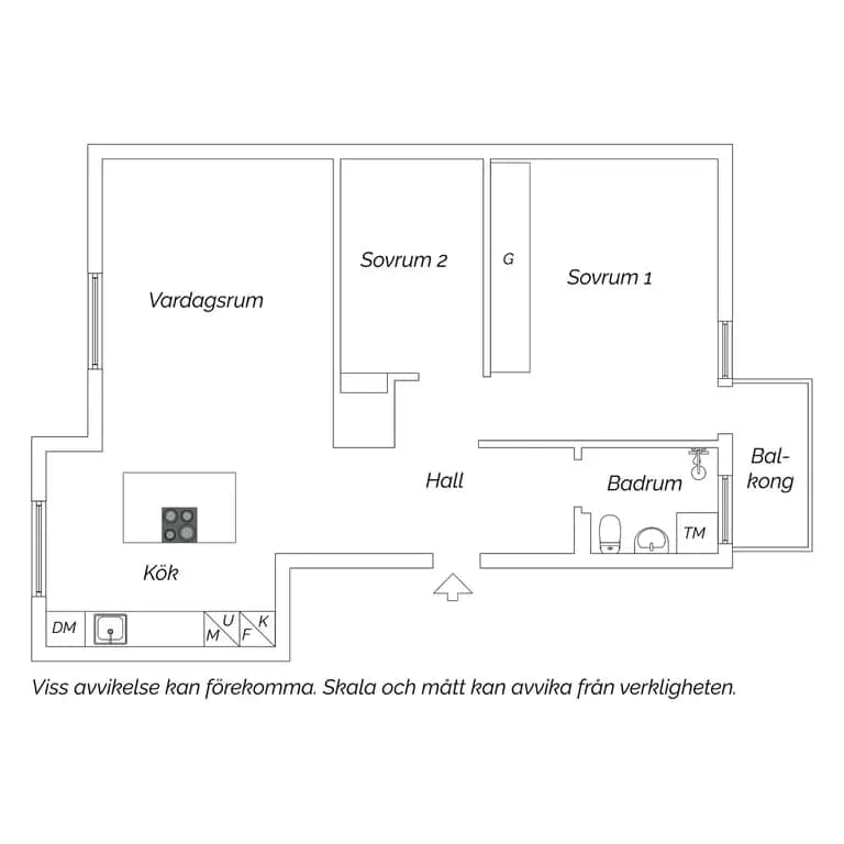 Floor plan for Slalomvägen 6