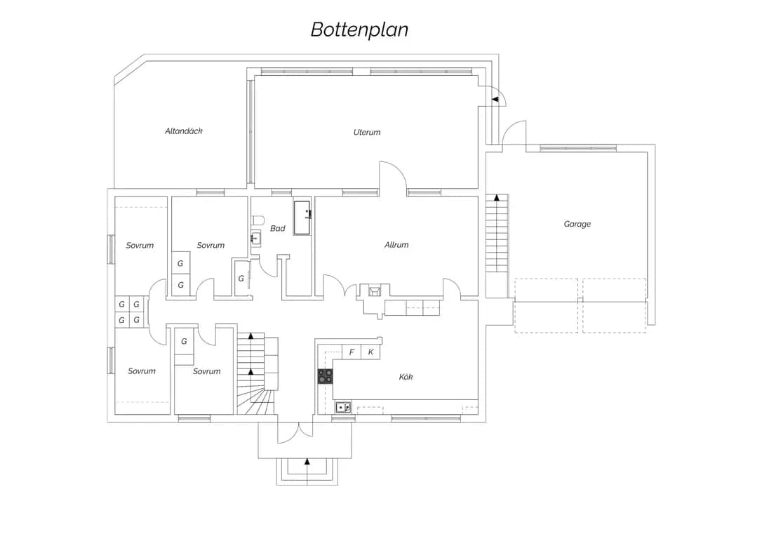 Floor plan for Rödklintsgatan 11