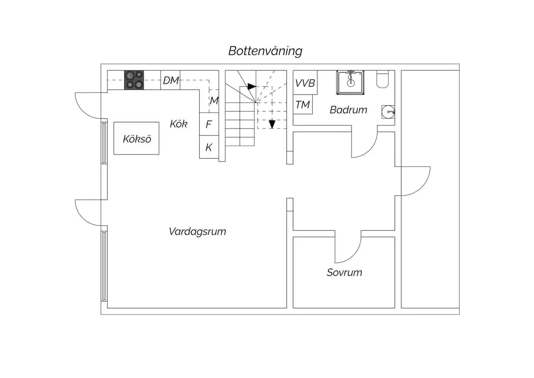 Floor plan for Lövskogsvägen 57