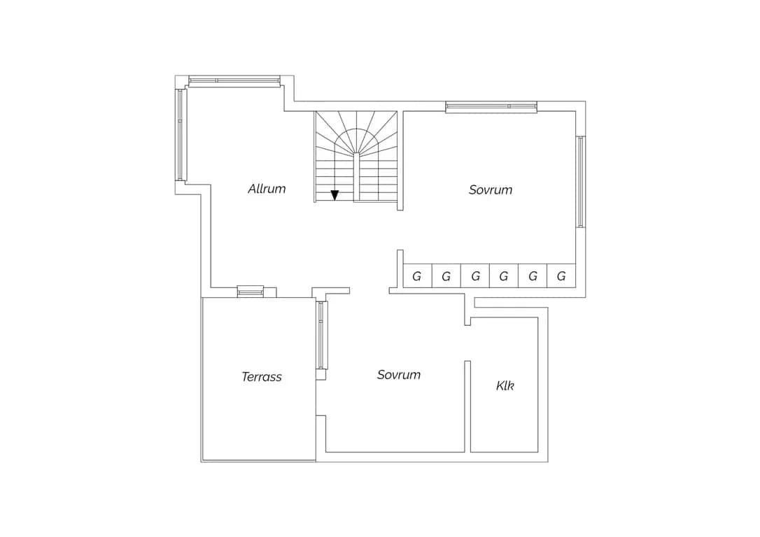 Floor plan for Rönnerdahls gata 16