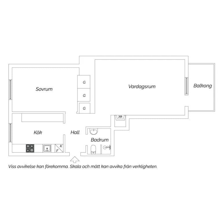 Planritning för Täppgatan 28A