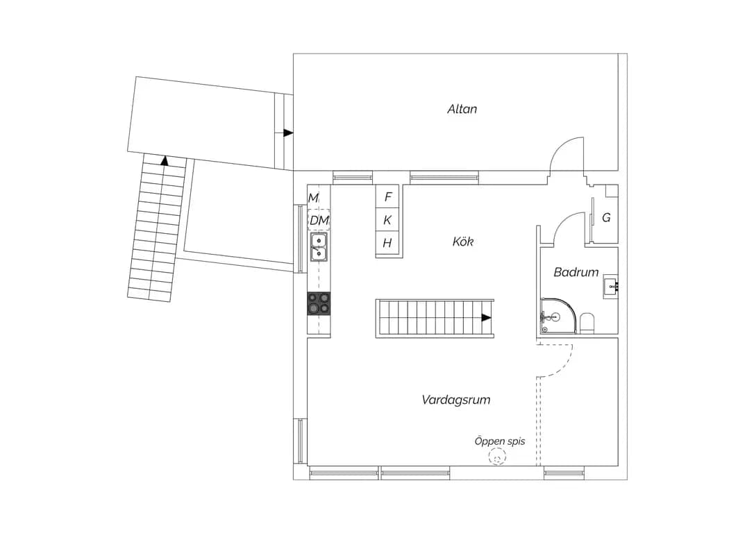Floor plan for Byvädersgatan 48