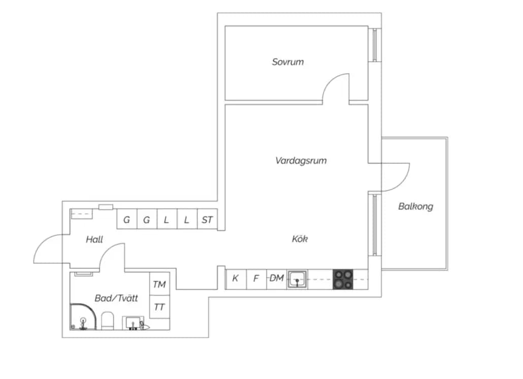 Floor plan for Lillbackavägen 9