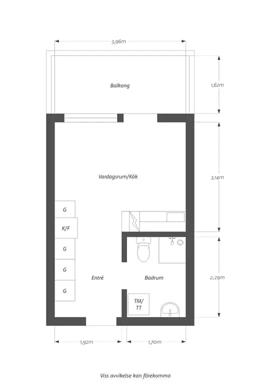 Floor plan for Kamomillgatan 8