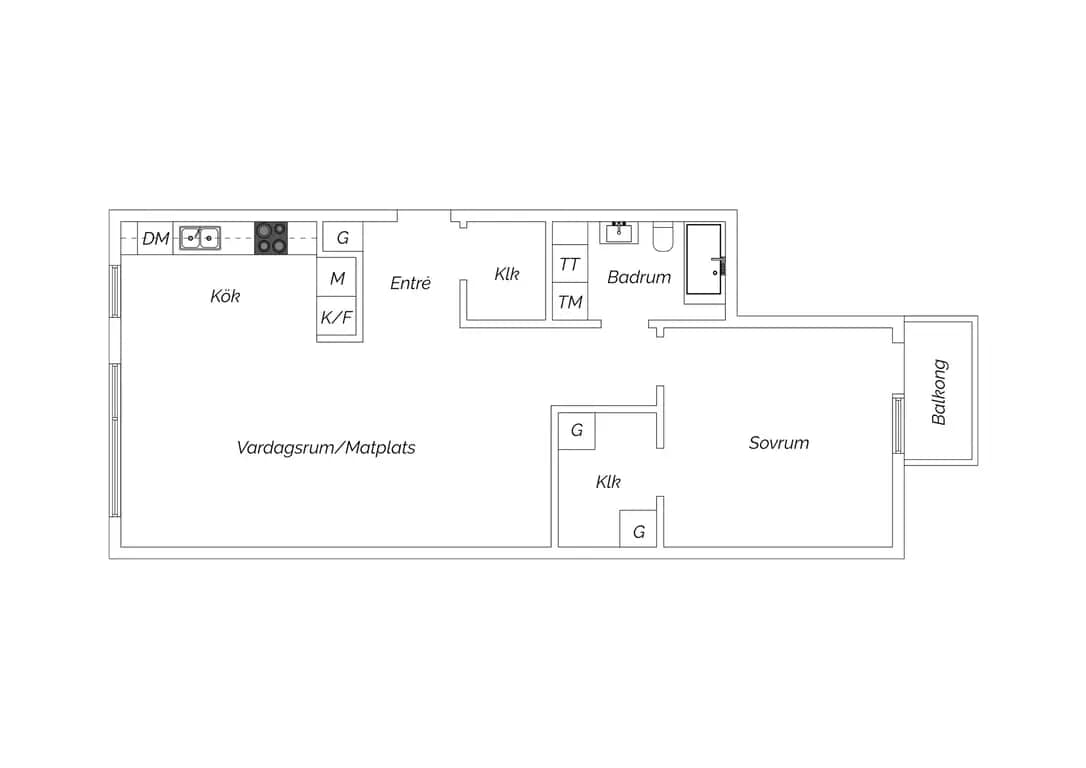 Floor plan for Studievägen 29