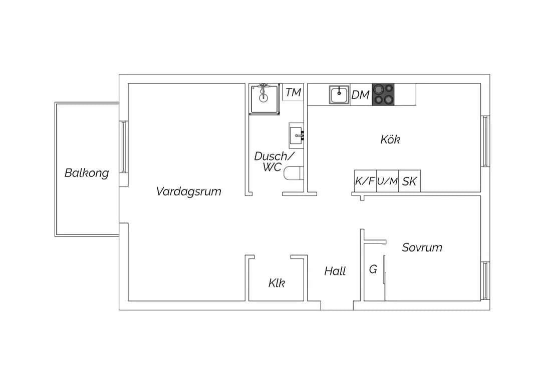 Floor plan for Elsa Borgs gata 46