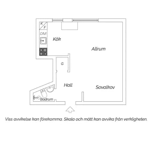 Floor plan for Sankt Göransgatan 153, 9 tr