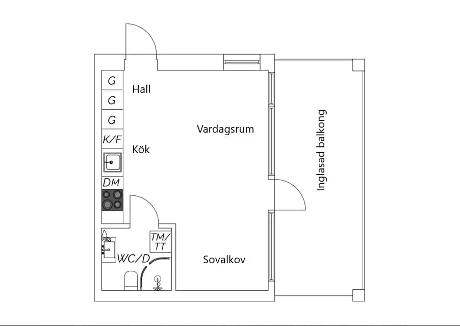 Planritning för Hamnvägen 9