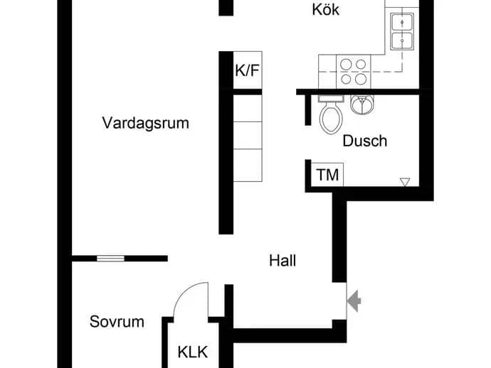 Floor plan for Stenbockens gata 110