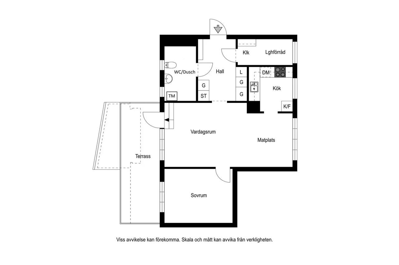 Floor plan for Olof Palmes gata 25