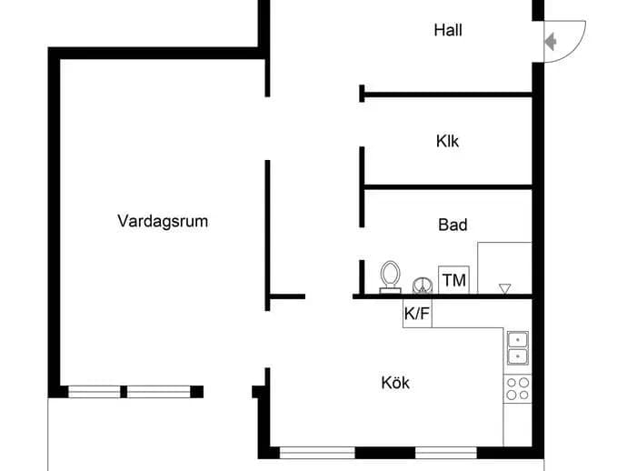 Floor plan for Vallavägen 147