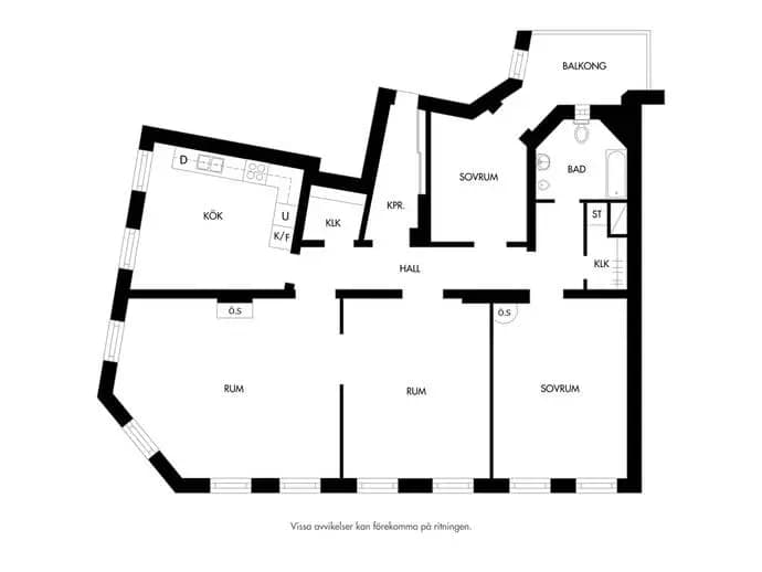 Floor plan for Storgatan 41A