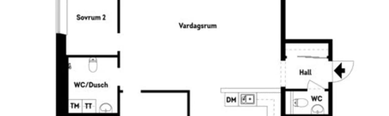 Floor plan for Anteliigatan 7F