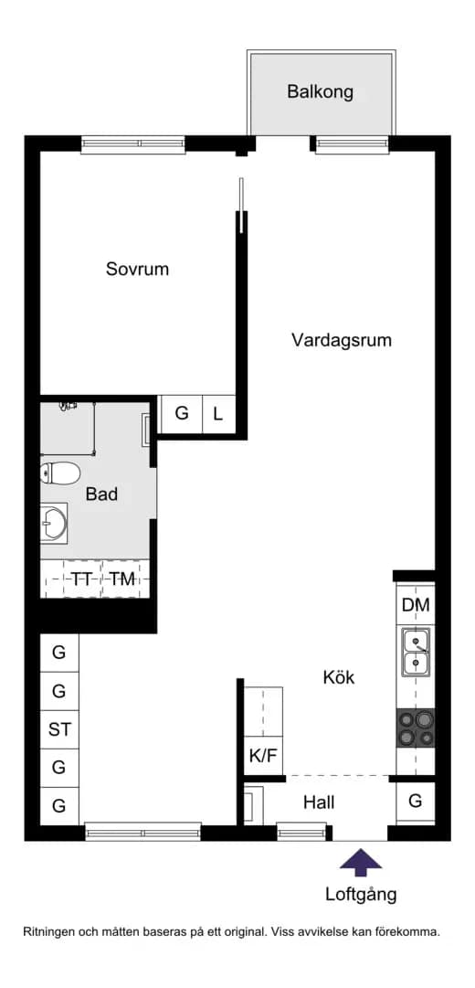 Floor plan for Asa Thors gränd 2