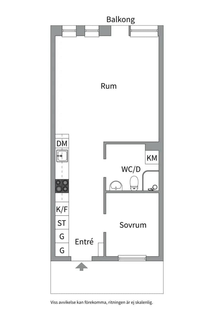 Floor plan for Responsgatan 12