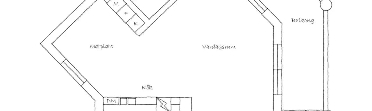 Floor plan for Eksätravägen 116