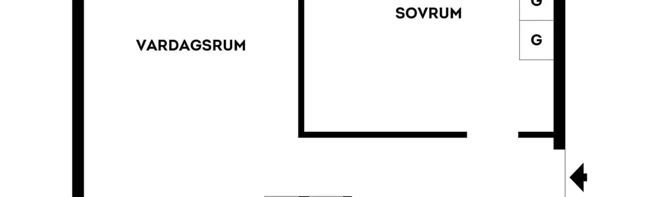 Floor plan for Brogatan 16