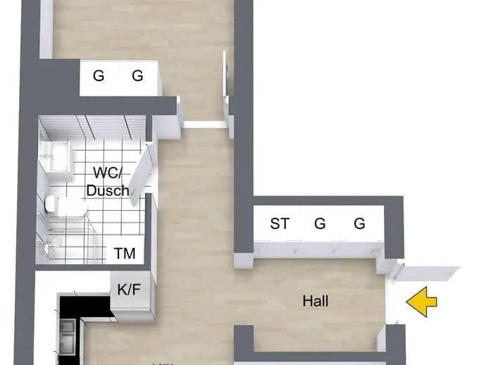 Floor plan for Råbyvägen 55G
