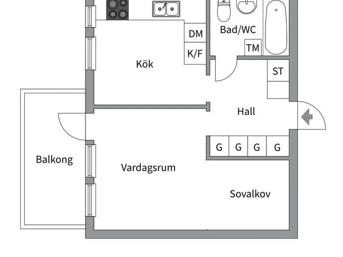 Planritning för Ornövägen 30