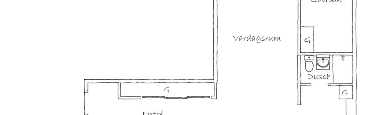 Floor plan for Otto Myrbergs väg 2C