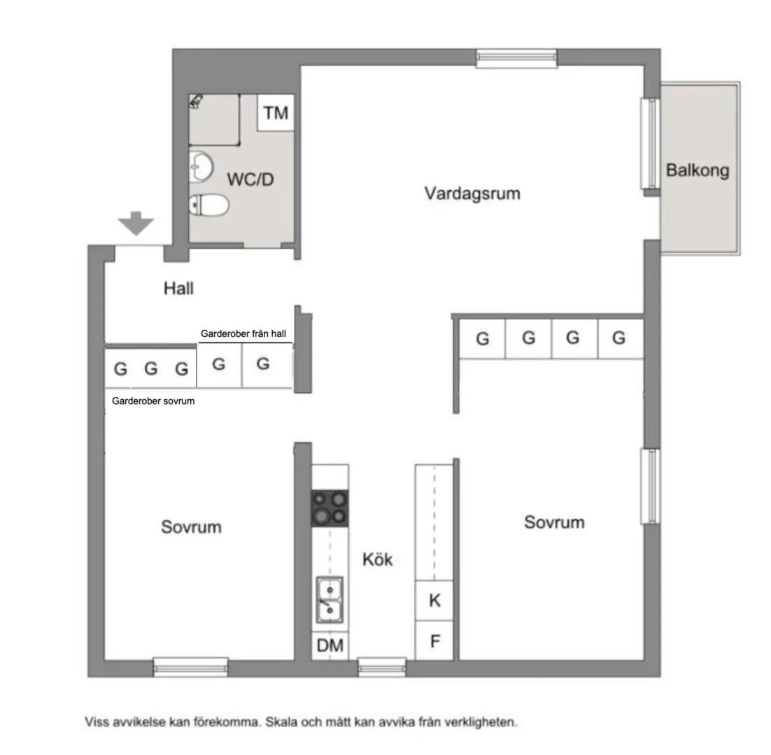 Floor plan for Beckasinvägen 37