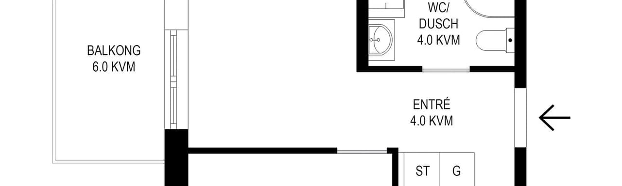 Planritning för Järva skjutbaneväg 27