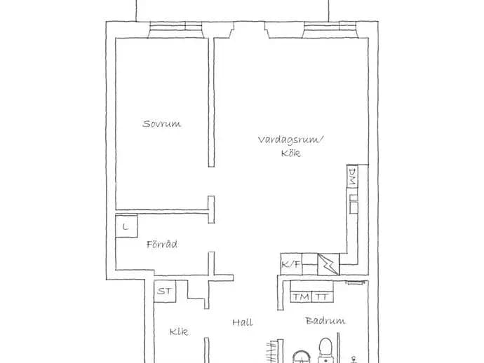 Planritning för Råbyvägen 41
