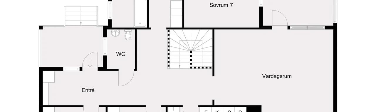 Floor plan for Platåvägen 6