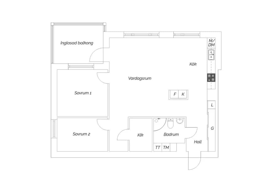 Floor plan for Kålgårdsgatan 31