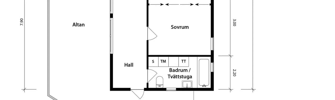 Floor plan for Bergums furåsväg 57