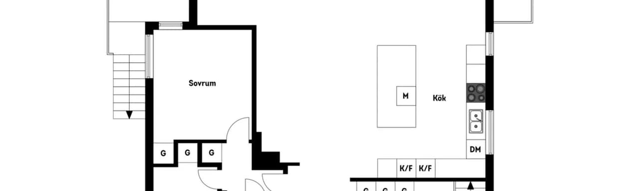 Floor plan for Båtsmanskroken 18