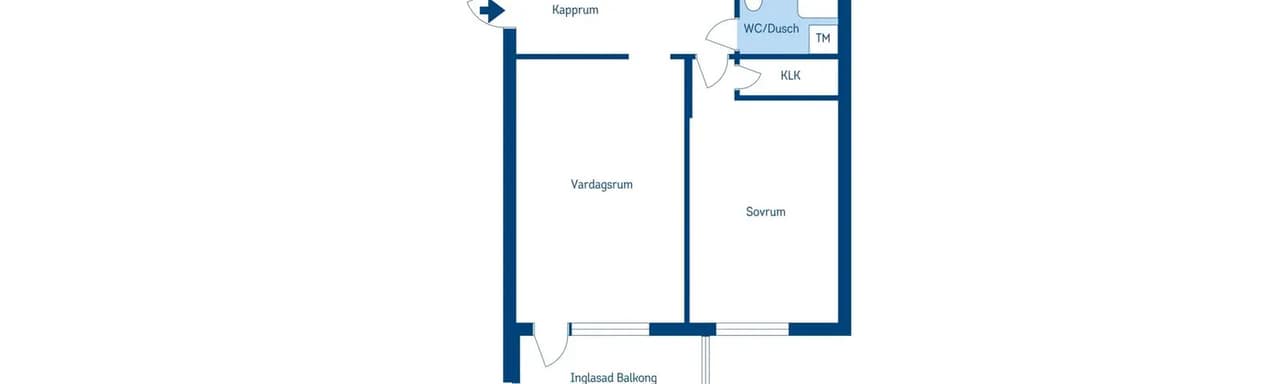 Planritning för Torsgatan 15D